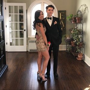 Bead and crystal dress